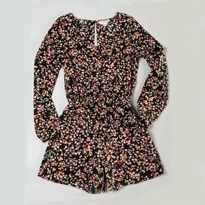 Decree flowered-print shorts romper